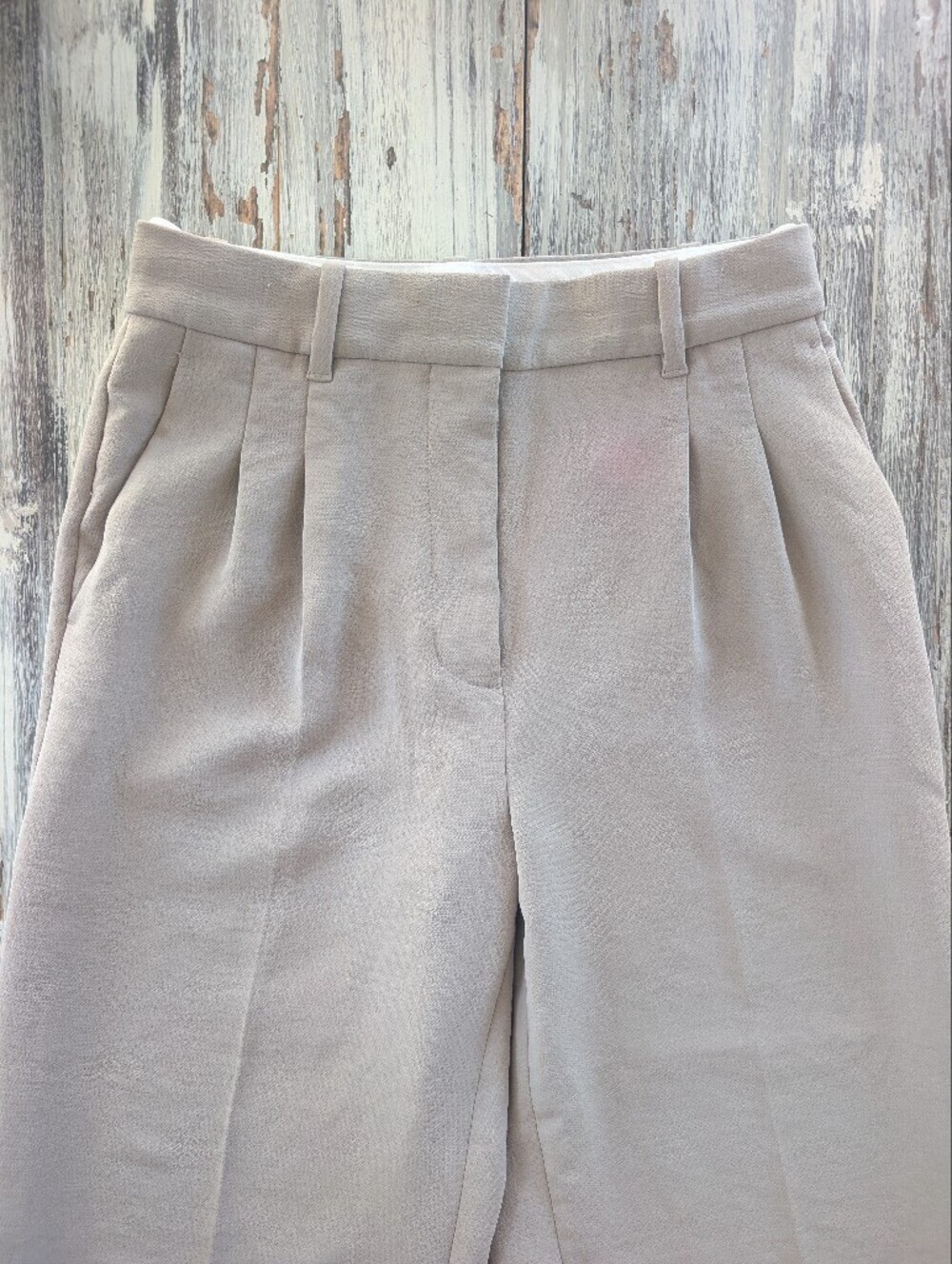 Aritzia The Effortless Pant Cropped Crepette Taupe Women's 4 - Picture 3 of 8
